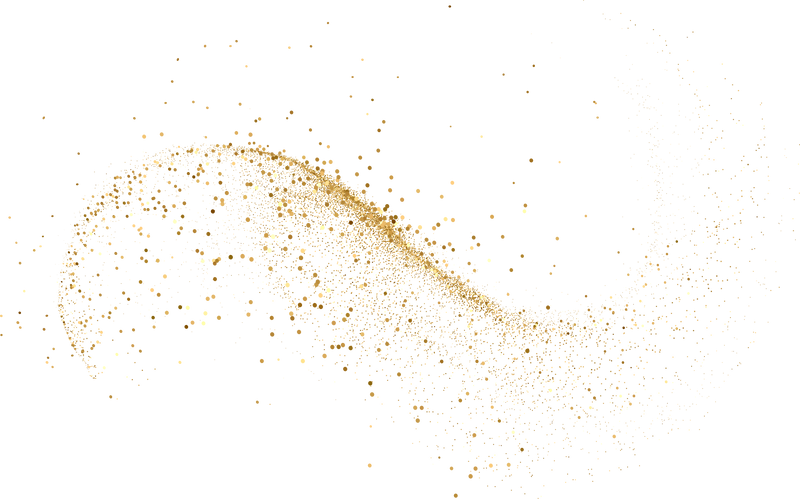 Gold glitter